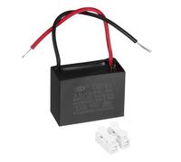 sourcing map CBB61 Ceiling Fan Capacitor, 3.5uF 450V AC 2 Wires Ceiling Fan Capacitor Replacement with Terminal Blocks for Pump Motor Generator Blower, 37.5x28.5x18mm