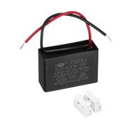 sourcing map CBB61 Ceiling Fan Capacitor, 5uF 450V AC 2 Wires Ceiling Fan Capacitor Replacement with Terminal Blocks for Pump Motor Generator Blower, 47x32x18.5mm