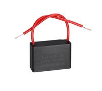 sourcing map CBB61 Ceiling Fan Capacitor, 6uF 450V AC 2 Wires Ceiling Fan Capacitor Replacement for Pump Motor Generator Blower, 43x28x31mm