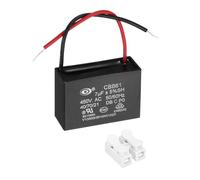 sourcing map CBB61 Ceiling Fan Capacitor, 7uF 450V AC 2 Wires Ceiling Fan Capacitor Replacement with Terminal Blocks for Pump Motor Generator Blower, 48x32x19mm