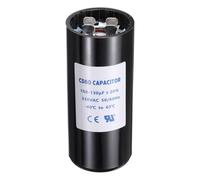 sourcing map CD60 Capacitor 108-130 UF/Mfd, 330 VAC CD60 Run Motor Start Capacitor 50/60 Hz for Electric Fan Motor Starting Well Pump, Black