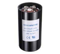 sourcing map CD60 Capacitor 460-553 UF/Mfd, 110-125 VAC CD60 Run Motor Start Capacitor 50/60 Hz for Electric Fan Motor Starting Well Pump, Black