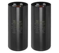 sourcing map CD60 Capacitor 708-850 UF/Mfd, 125 VAC CD60 Run Motor Start Capacitor for Electric Fan Motor Starting Well Pump (Black, Pack of 2)