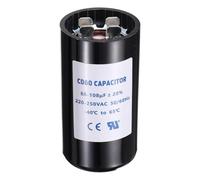 sourcing map CD60 Capacitor 88-108 UF/Mfd, 220-250 VAC CD60 Run Motor Start Capacitor 50/60 Hz for Electric Fan Motor Starting Well Pump, Black