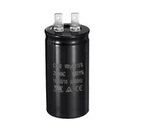 sourcing map CD60 Run Capacitor, 100uF 250VAC 50/60Hz CD60 Motor Starting Capacitor for Washing Machine, Air Compressor, Refrigerator, Black
