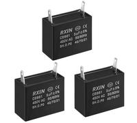 sourcing map Ceiling Fan Capacitor AC CBB61 3uF 450V 38x20x30mm 3