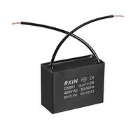 sourcing map Ceiling Fan Capacitor CBB61 12uF 450V AC 2 Wires Metalized Polypropylene Film Capacitors 58x25x42mm for Water Pump Motor Generator