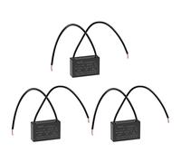 sourcing map Ceiling Fan Capacitor CBB61 1uF 250V AC 2 Wires Metallized Polypropylene Film Capacitor 36x23x12mm for Electric Fan Pump Motor Generator 3Pcs