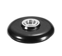 sourcing map Cello Bass Rock Stop, Bass Round End Pin Stopper, Cello Anti-Slip Floor Stand Holder Black and Silver for Cello Non-Slip