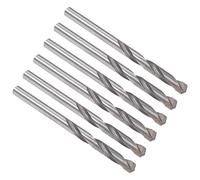 sourcing map Cemented Carbide Twist Drill Bits 4mm Metal Drill Cutter for Stainless Steel Copper Aluminum Zinc Alloy Iron 6 Pcs