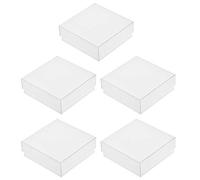 sourcing map Centrifuge Tube Freezer Storage Box 100 Places Cardboard Cryogenic Holder Rack for 1.5/1.8/2ml Microcentrifuge Tubes, Vials, Samples 5Pcs