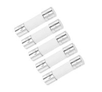 sourcing map Ceramic Cartridge Fuses 10A 250V 5x20mm Ceramic Fuses Fast Blow Replacement for Amplifier Energy Saving Lamp Ballast 5pcs