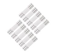 sourcing map Ceramic Cartridge Fuses 10A 250V 5x20mm Slow Blow Replacement for Stereo Audio Alarm Amplifier Ceramic 10pcs