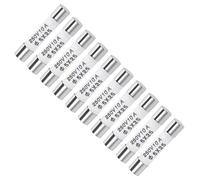 sourcing map Ceramic Cartridge Fuses 10A 250V 5x25mm Fast Blow Replacement for Stereo Audio Alarm Amplifier Ceramic Fuses 10pcs