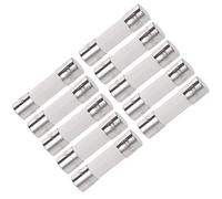 sourcing map Ceramic Cartridge Fuses 15A 250V 5x20mm Slow Blow Replacement for Stereo Audio Alarm Amplifier Ceramic 10pcs