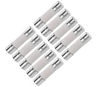 sourcing map Ceramic Cartridge Fuses 20A 250V 5x20mm Slow Blow Replacement for Stereo Audio Alarm Amplifier Ceramic 10pcs