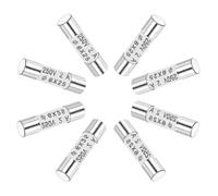 sourcing map Ceramic Cartridge Fuses 2A 250V 6x25mm Ceramic Fuses Fast Blow Replacement for Amplifier Energy Saving Lamp Ballast 8pcs