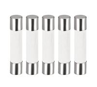 sourcing map Ceramic Cartridge Fuses 3.15A 250V 6x30mm Ceramic Fuses Fast Blow Replacement for Amplifier Energy Saving Lamp Ballast 5pcs