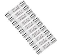 sourcing map Ceramic Cartridge Fuses 3A 250V 5x25mm Fast Blow Replacement for Stereo Audio Alarm Amplifier Ceramic Fuses 10pcs