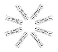 sourcing map Ceramic Cartridge Fuses 6A 250V 6x25mm Ceramic Fuses Fast Blow Replacement for Amplifier Energy Saving Lamp Ballast 8pcs