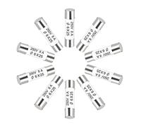 sourcing map Ceramic Cartridge Fuses 8A 250V 6x25mm Ceramic Fuses Fast Blow Replacement for Amplifier Energy Saving Lamp Ballast 10pcs