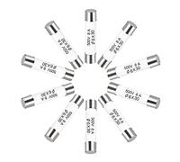 sourcing map Ceramic Cartridge Fuses 8A 500V 6x30mm Ceramic Fuses Fast Blow Replacement for Amplifier Energy Saving Lamp Ballast 10pcs