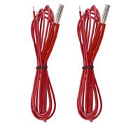 sourcing map Ceramic Cartridge Heater,0.24"x0.79" DC12V 40W Heater with 1 Meter Wiring 3D Printer Heater Accessories for 3D Printer,Red 2 Pack