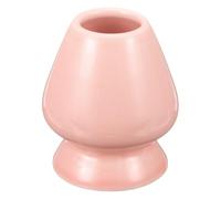 sourcing map Ceramic Chasen Stand 70mm Matcha Whisk Holder Teas Set Whisks Stand Traditional Matcha Tea Chasen Holder Tea Set Accessories for Tea Tasting, Light Pink