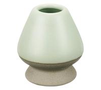 sourcing map Ceramic Chasen Stand 70mm Matcha Whisk Holder Teas Set Whisks Stand Traditional Matcha Tea Chasen Holder Tea Set Accessories for Tea Tasting, Beige/Light Green