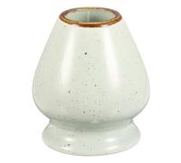 sourcing map Ceramic Chasen Stand 70mm Matcha Whisk Holder Teas Set Whisks Stand Traditional Matcha Chasen Holder Tea Set Accessories, White