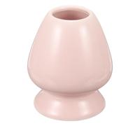 sourcing map Ceramic Chasen Stand 70mm Matcha Whisk Holder Teas Set Whisks Stand Traditional Matcha Tea Chasen Holder Tea Set Accessories for Tea Tasting, Pink