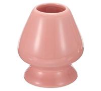 sourcing map Ceramic Chasen Stand 73mm Matcha Whisk Holder Teas Set Whisks Stand Traditional Matcha Tea Chasen Holder Tea Set Accessories for Tea Tasting, Pink