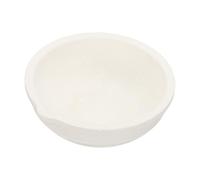 sourcing map Ceramic Crucible Bowl 1000g Heatproof Quartz Melting Dishes Pot Ceramic Evaporation Bowl Cup Pot for Melting Casting Refining Gold Silver, White
