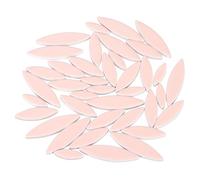 sourcing map Ceramic Mosaic Tile, About 200g Teardrop Leaf Tile Mosaic Block for Handicrafts Artwork, Pink