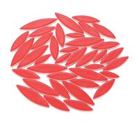 sourcing map Ceramic Mosaic Tile, About 200g Teardrop Leaf Tile Mosaic Block for Handicrafts Artwork, Red