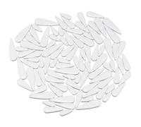 sourcing map Ceramic Mosaic Tiles, 200g Teardrop Flower Leaves Tiles Mosaic Blocks for Art Craft and Home Decorations, White
