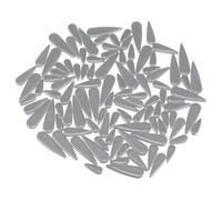 sourcing map Ceramic Mosaic Tiles, 500g Teardrop Flower Leaves Tiles Mosaic Blocks for Art Craft and Home Decorations, Grey