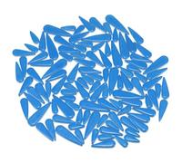 sourcing map Ceramic Mosaic Tiles, 500g Teardrop Flower Leaves Tiles Mosaic Blocks for Art Craft and Home Decorations, Lake Blue