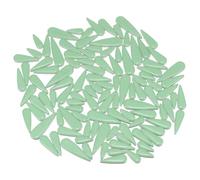 sourcing map Ceramic Mosaic Tiles, 500g Teardrop Flower Leaves Tiles Mosaic Blocks for Art Craft and Home Decorations, Light Green