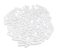 sourcing map Ceramic Mosaic Tiles, 500g Teardrop Flower Leaves Tiles Mosaic Blocks for Art Craft and Home Decorations, White