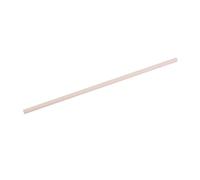 sourcing map Ceramic Thermocouple Cover Tube 2x8x300mm Thermocouple Ceramic Protection Cover Beige 4 Hole Corundum Tube for Stove and Insert