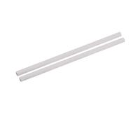 sourcing map Ceramic Thermocouple Cover Tube 5x8x200mm Thermocouple Ceramic Protection Cover White Single Hole Corundum Tube for Stove and Insert, Pack of 2