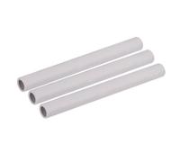 sourcing map Ceramic Thermocouple Cover Tube 6x10x100mm Thermocouple Ceramic Protection Cover White Single Hole Corundum Tube for Stove and Insert, Pack of 3