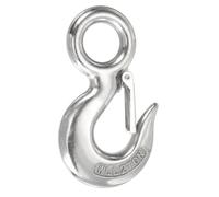 sourcing map Chain Grab Hook, 4400lbs 151mm Heavy Duty 304 Stainless Steel Swivel Slip Snap Hooks Lifting Hook Hardware with Latch, Silver