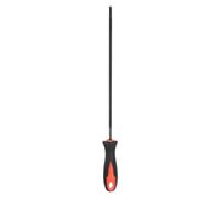 sourcing map Chainsaw File 7/32"(5.5mm) High Carbon Hardened Steel Round Rasp Hand Tool with Plastic Handle for Chain Saw Polishing