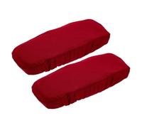 sourcing map Chair Armrest Slipcovers Covers, 22 x 7mm Polyester Removable Seat Hand Rest Protector for Office Chairs Desk Chair(Wine Red)