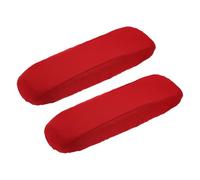 sourcing map Chair Armrest Slipcovers Covers, 32 x 8mm Polyester Removable Seat Hand Rest Protector for Office Chairs Desk Chair(Wine Red)