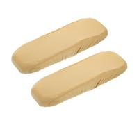sourcing map Chair Armrest Slipcovers Covers, 32 x 8mm Polyester Removable Seat Hand Rest Protector for Office Chairs Desk Chair(Beige)