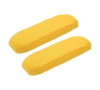 sourcing map Chair Armrest Slipcovers Covers, 32 x 8mm Polyester Removable Seat Hand Rest Protector for Office Chairs Desk Chair(Yellow)