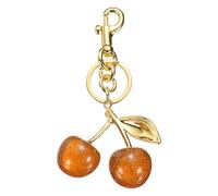 sourcing map Cherry Keychain for Women Handbags Charm Cute Cherry Accessories with Key Ring and Clip Fruit Shaped Bag Charm